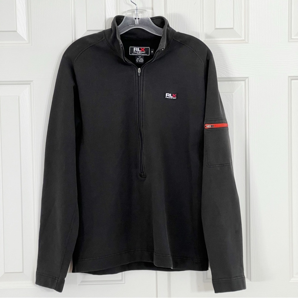 RLX Polo Sport Vintage 90s Half-Zip Pullover Performance Sweatshirt Mens Medium